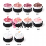 Kit pentru extensii unghii false cu Gel UV/ LED FRANCHESKA de 15 ml - FRA White (Alb)